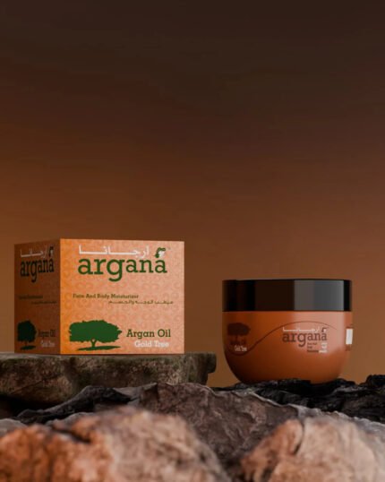 مرطب الوجه والجسم بالأرغان من Argana – ترطيب وتغذية بزيت الأرغان النقي (300 مل)
